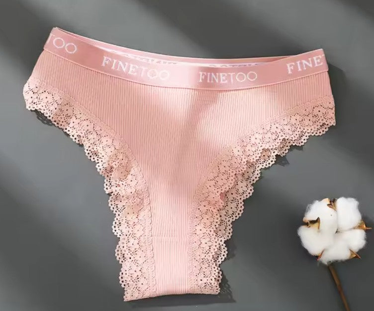Culotte femme Finetéo rose poudré – charme délicat et douceur haut de gamme COUPRA Intimates.