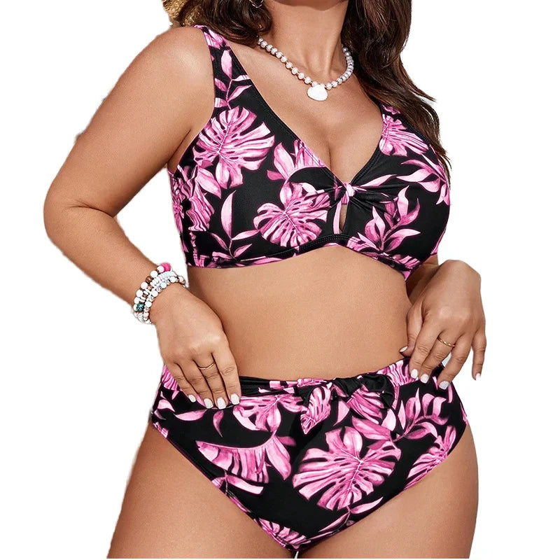 Ensemble bikini 2 pièces pour femmes grandes tailles : maillot de bain écologique