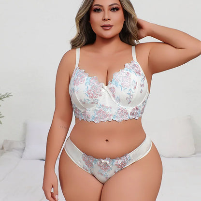 Ensemble de lingerie deux pièces « Cross Border » pour femmes rondes