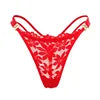 sous-vêtements sexy à taille basse en dentelle, avec culotte douce à motif floral
