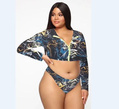 Maillots de bain bikini grande taille pour femmes