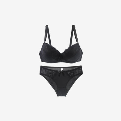 Soutien-gorge Audace Velours noir – séduction et maintien parfait – COUPRA Intimates