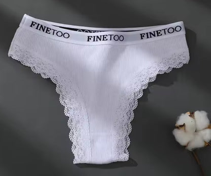 Culotte femme Finetéo blanche – élégance intemporelle et douceur premium COUPRA Intimates.